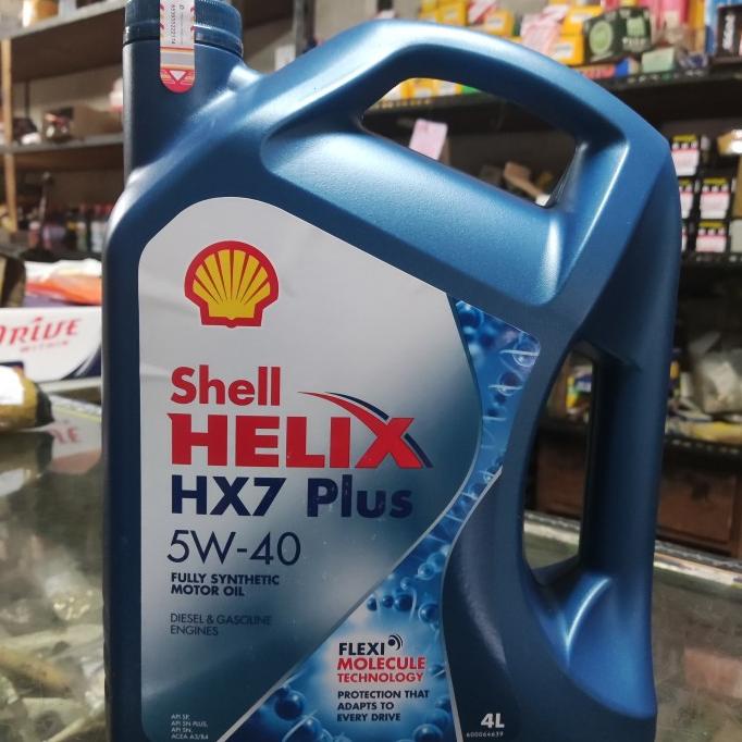 ] Oli Shell Helix HX7 Plus 5w 40 1 galon oli mobil bensin & diesel HX 7