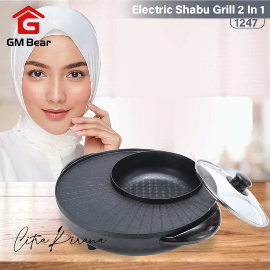 Panci Steamboat BBQ Grill Pan / Shabu Grill GM Bear 1247