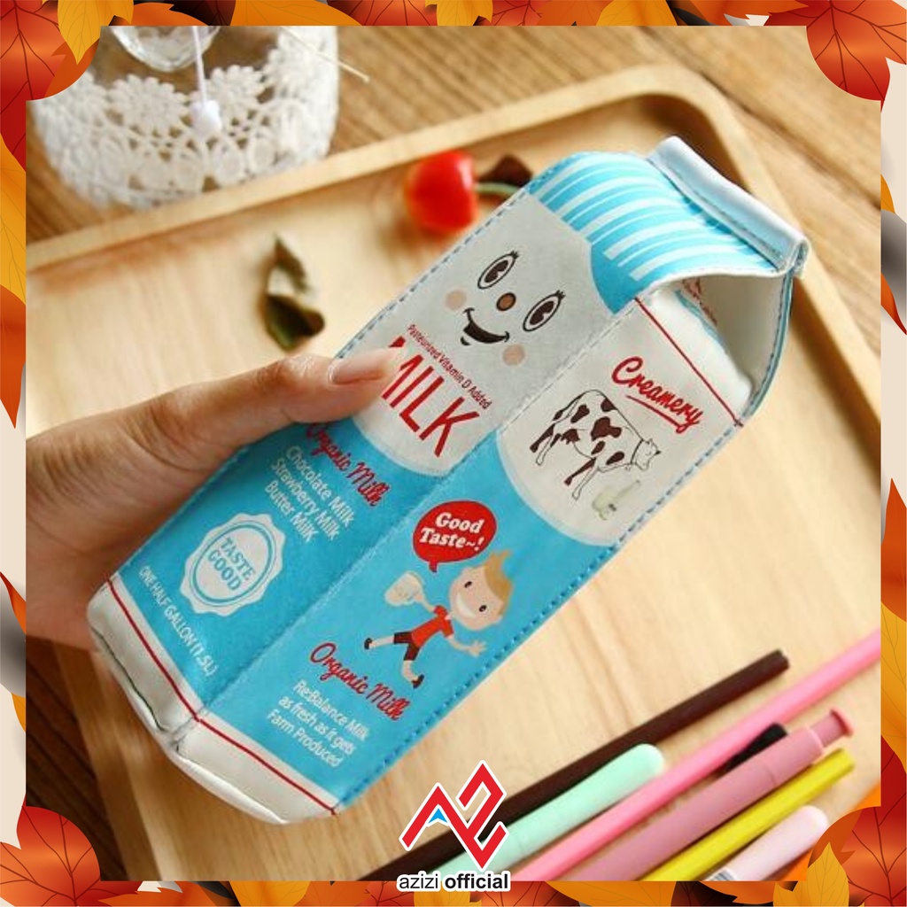 

Kotak Pensil Bentuk Kotak Susu milk tempat alat tulis tempat pensil kotak pensil wadah pensil