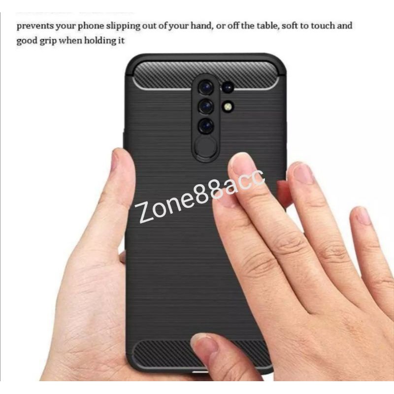 Redmi 9 Silicon Case Softcase iPAKY Carbon Casing Cover TPU