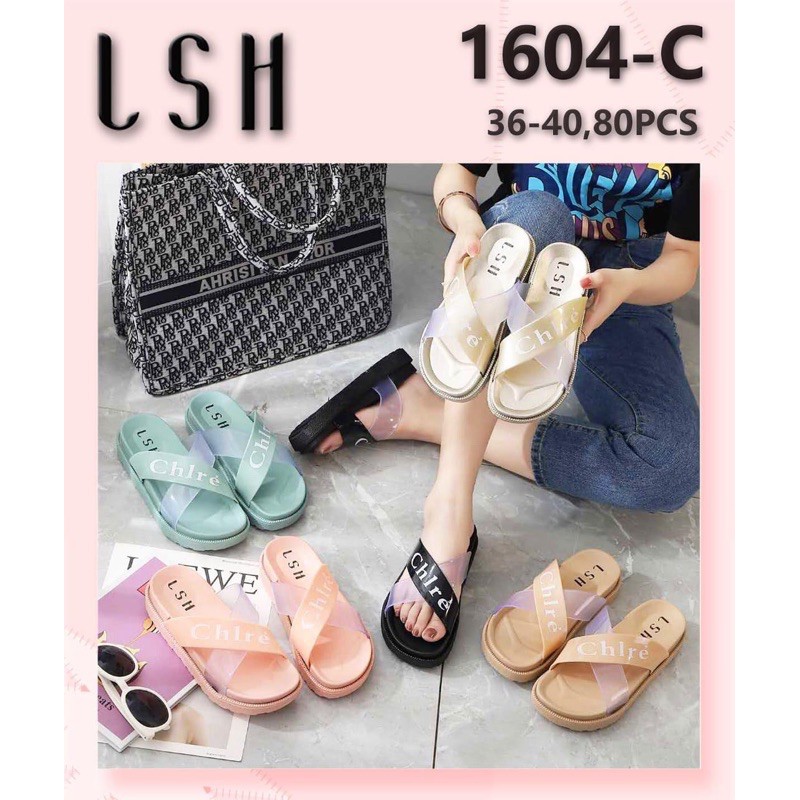 Sandal Slop Silang Mika CHLRE Import LSH 1604-C