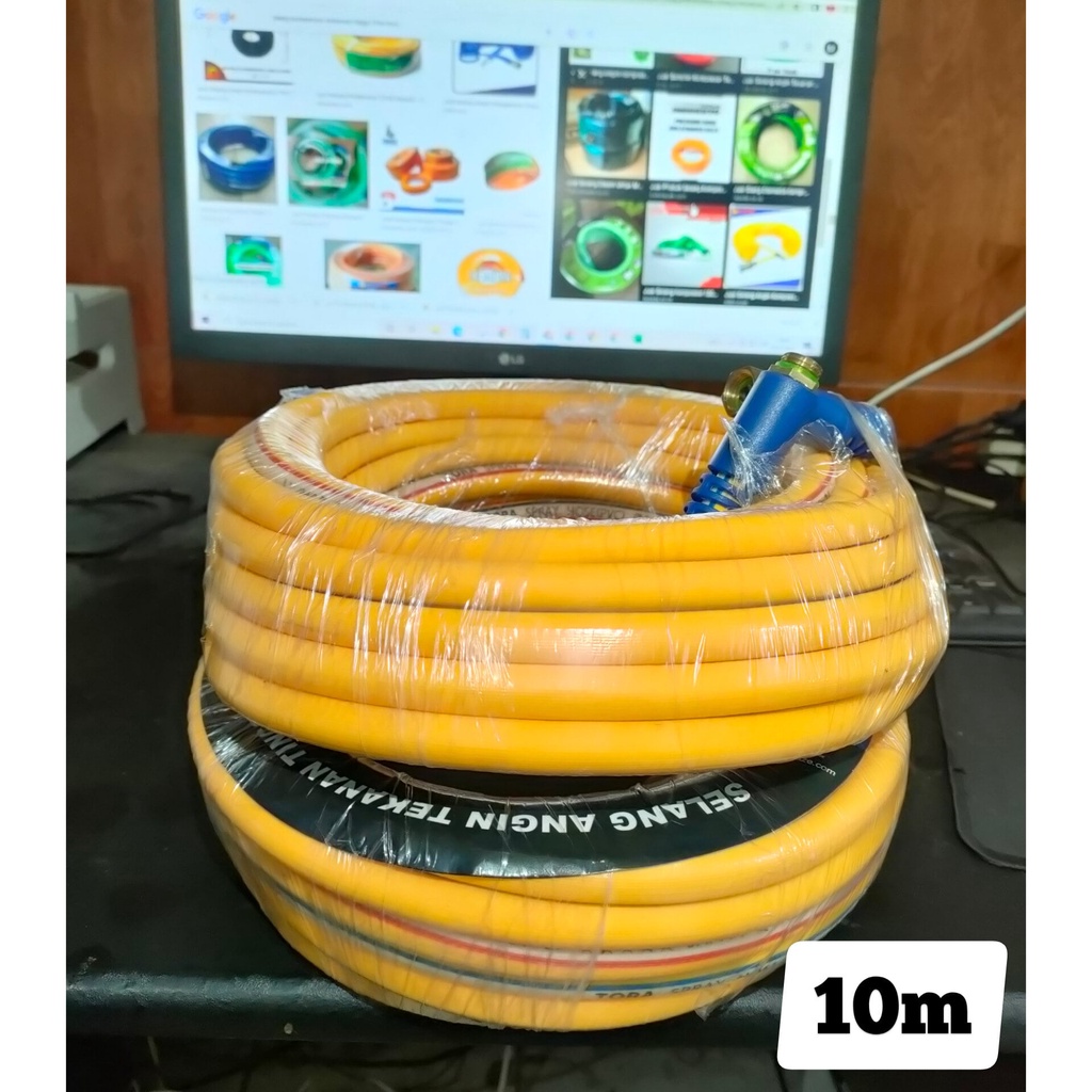 selang kompresor Tekanan Tinggi Spray Hose 3 Layers selang angin 10 meter selang kompresor compressor High Presure Hose - Selang Kompresor 10 Meter Selang Angin 10m Tekanan Tinggi