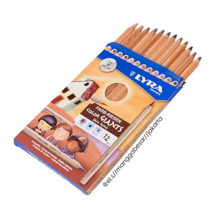 

WARNAPENSIL- LYRA COLOR GIANTS - SKIN TONE SET 12 -PENSIL WARNA