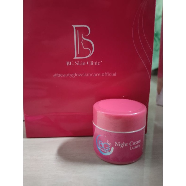 NIGHT CREAM LUXURY BEAUTY GLOW BG SKINCARE BPOM ORIGINAL 100%