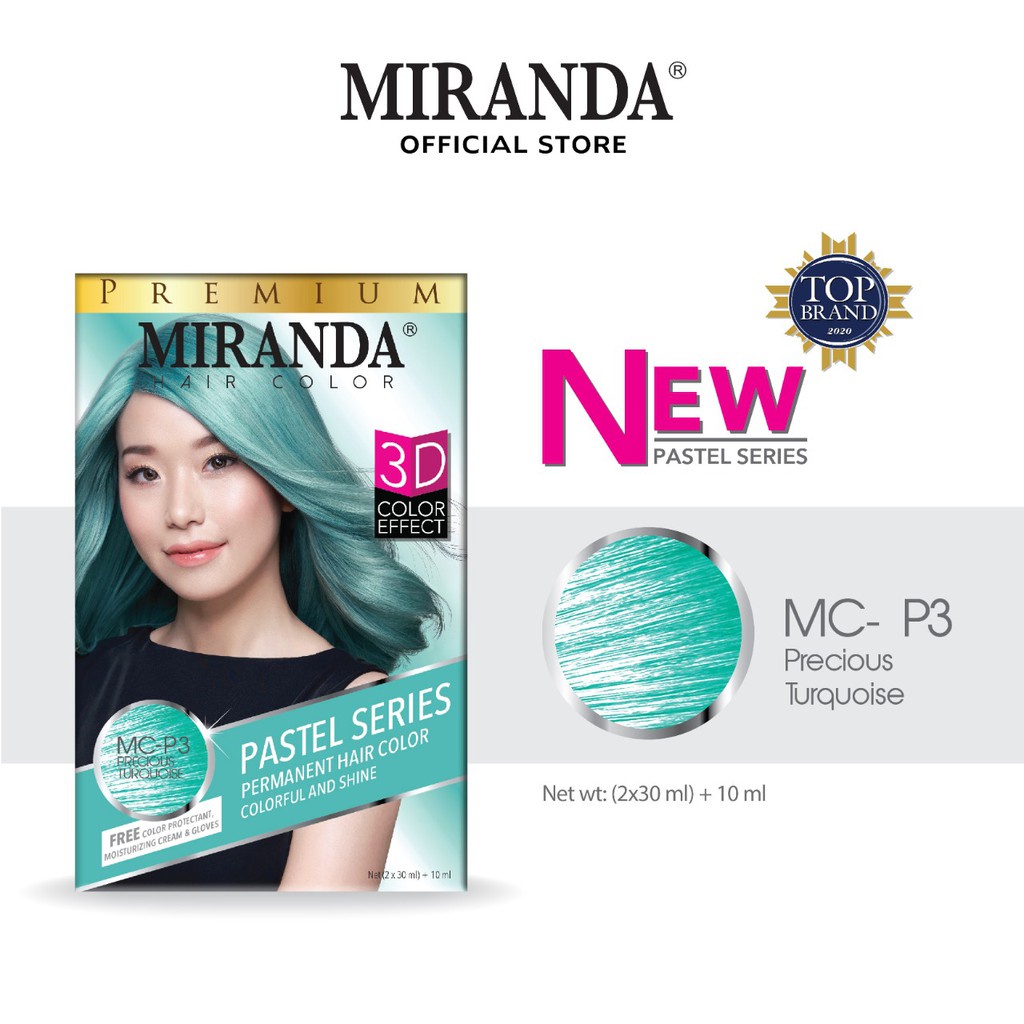 Miranda Hair Color Pastel Series Cat / Perwarna Rambut Permanent 30ml