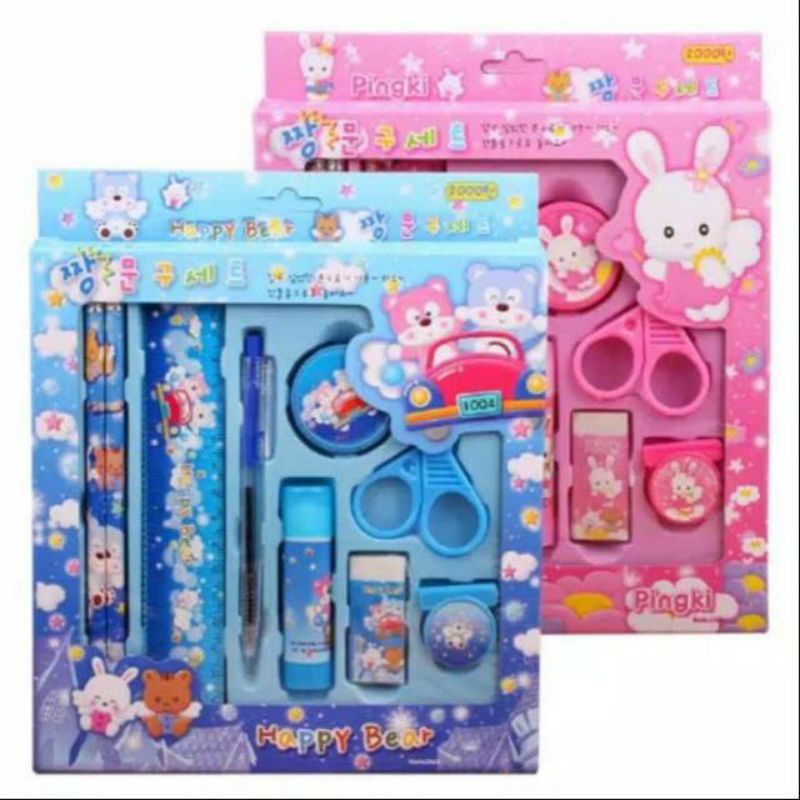 

BEST SELLER Paket Alat Tulis 8in1 Stationery Set Study Set Anak Karakter Set Alat Tulis Anak TK Import Batam