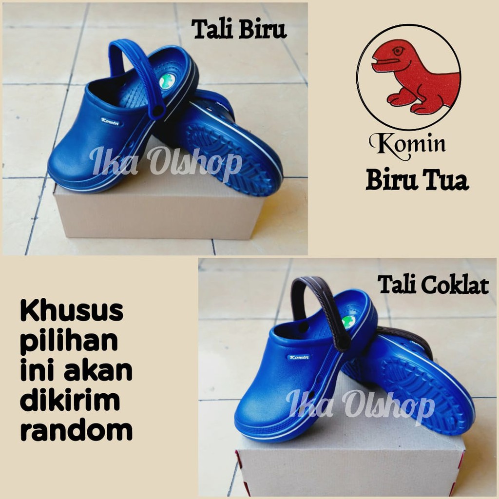 Sepatu Sandal Baim Merk Komin - Sepatu Medis-Biru Tua