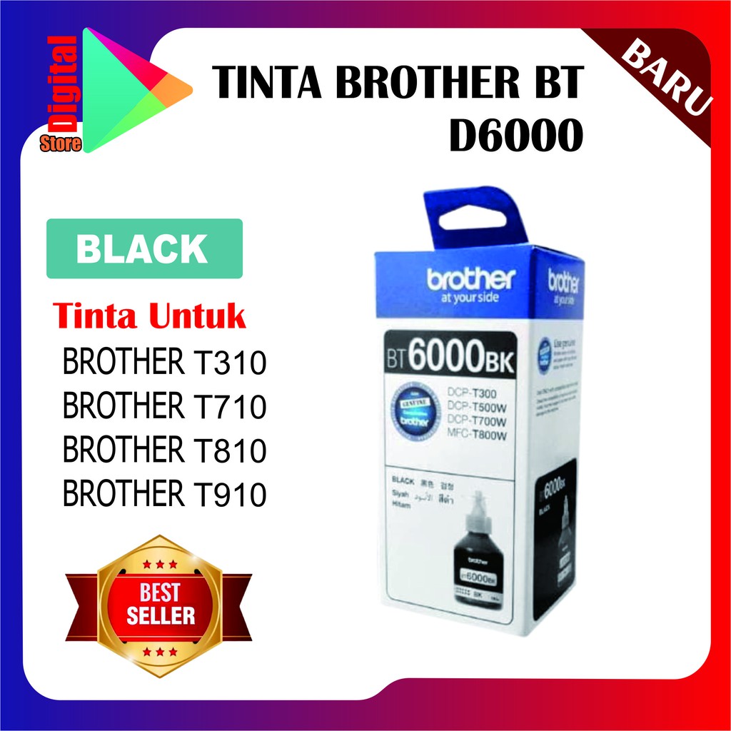 BROTHER BT D6000 BT5000 INK PREMIUM(COMPATIBLE) FOR T310, T510W, T710W, T810W - Black