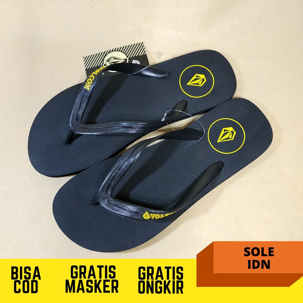 SANDAL VOLCOM PRIA/SANDAL JEPIT/ SANDAL DISTRO/ SANDAL CASUAL/ SENDAL