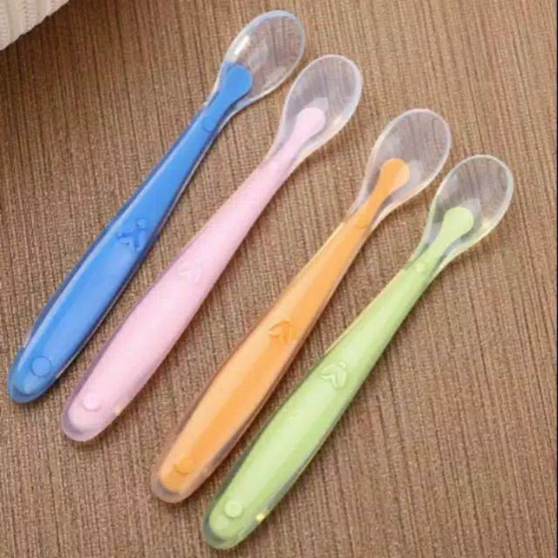 Sendok Makan MPASI Silikon Bayi dan Anak