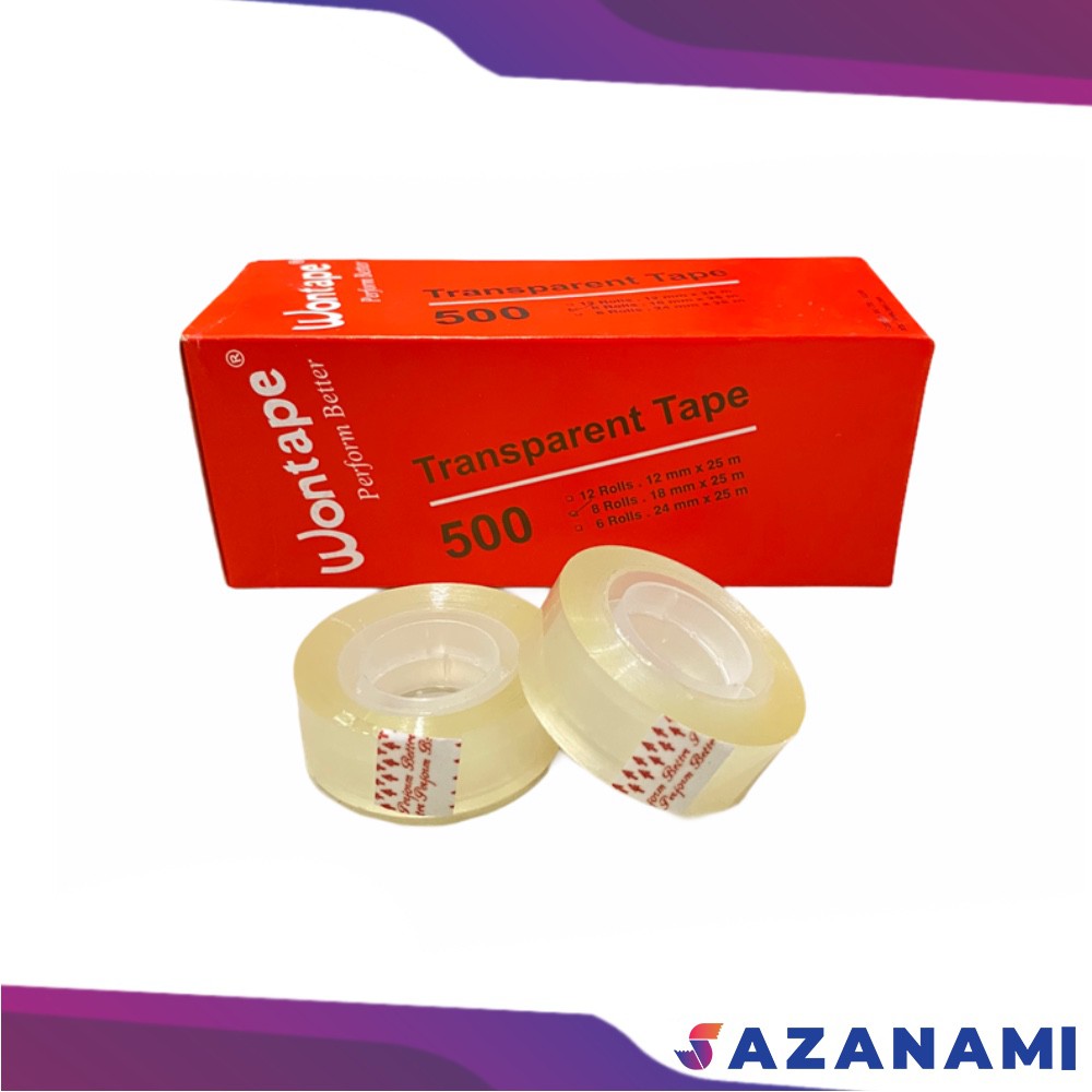 

Wontape isolasi Kado kecil selotip 18mm x 25m sazanami