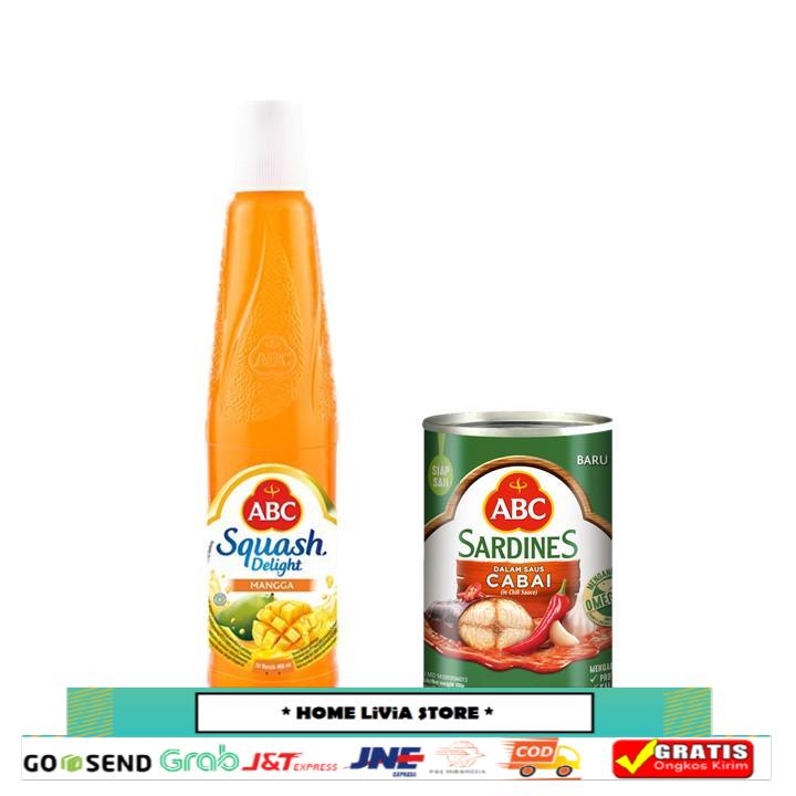 

ABC Sirup Squash Delight Mangga 460 ml + Sarden Saus Cabai 155 g