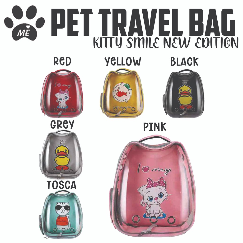 Tas Kucing Anjing SMILE CARTOON Tas Ransel Hewan