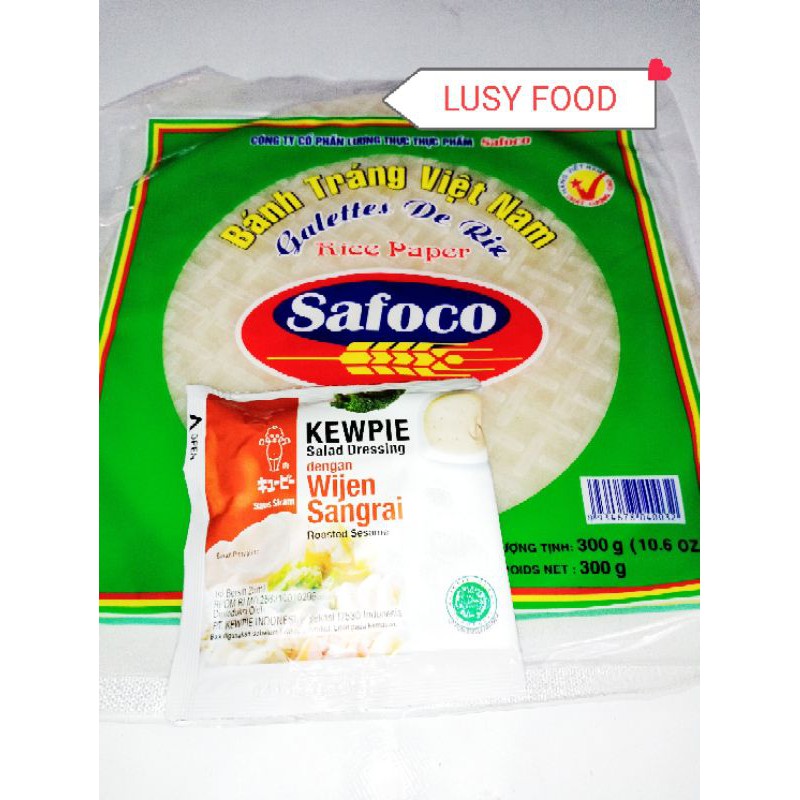 

Paket Safoco Free sauce wijen sangrai kewpie