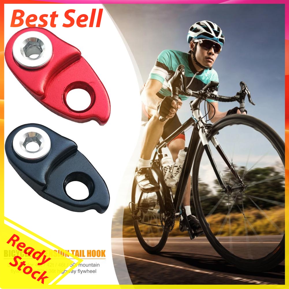 Bicycle Rear Derailleur Hanger Extension MTB Gear Tail Hook Extender (Red)