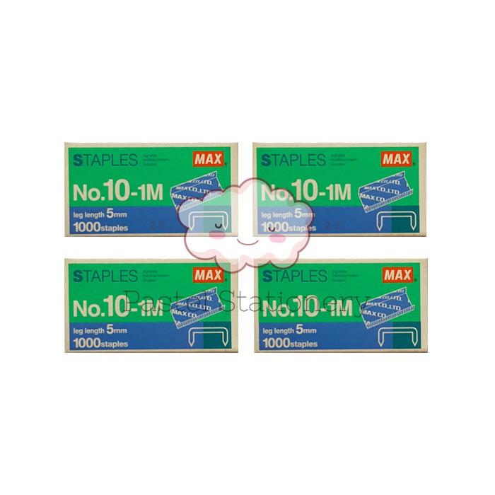 

Refill Staples Max No. 10 - Isi Hekter Stapler Stepler Jepretan Kecil