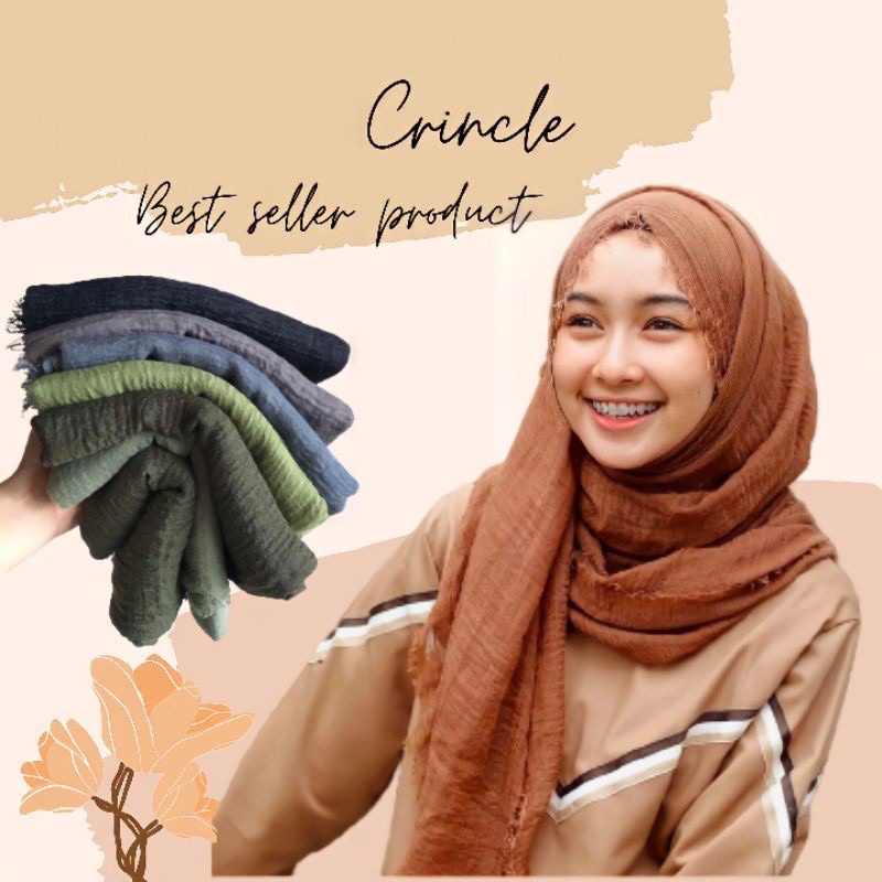 PASMINA CRINKLE PREMIUM / VISCOSE CRINKLE SHAWL