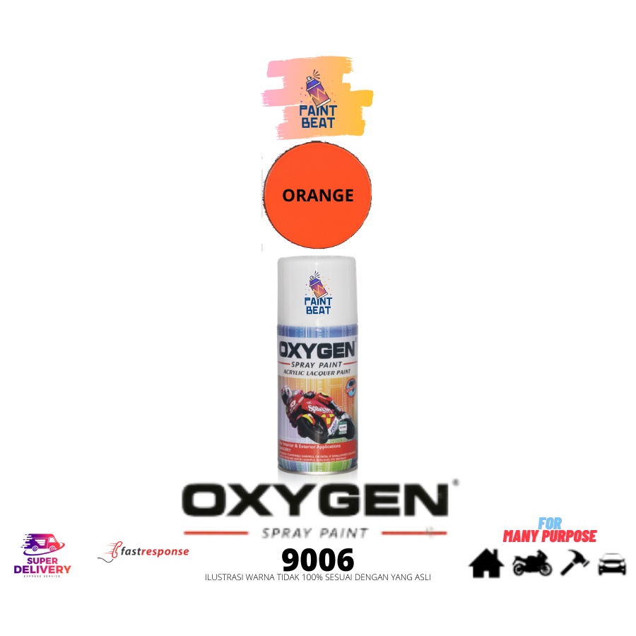 Cat Semprot / Pylox OXYGEN - 9006 Fluorescent Orange / Pylox 300cc / Oren Stabilo / Oren Stabillo