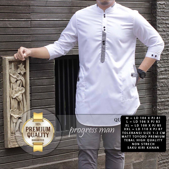 HOPYLOVY - Baju Koko Premium Pria Jenko Size M - XXL Jumbo LD 110cm