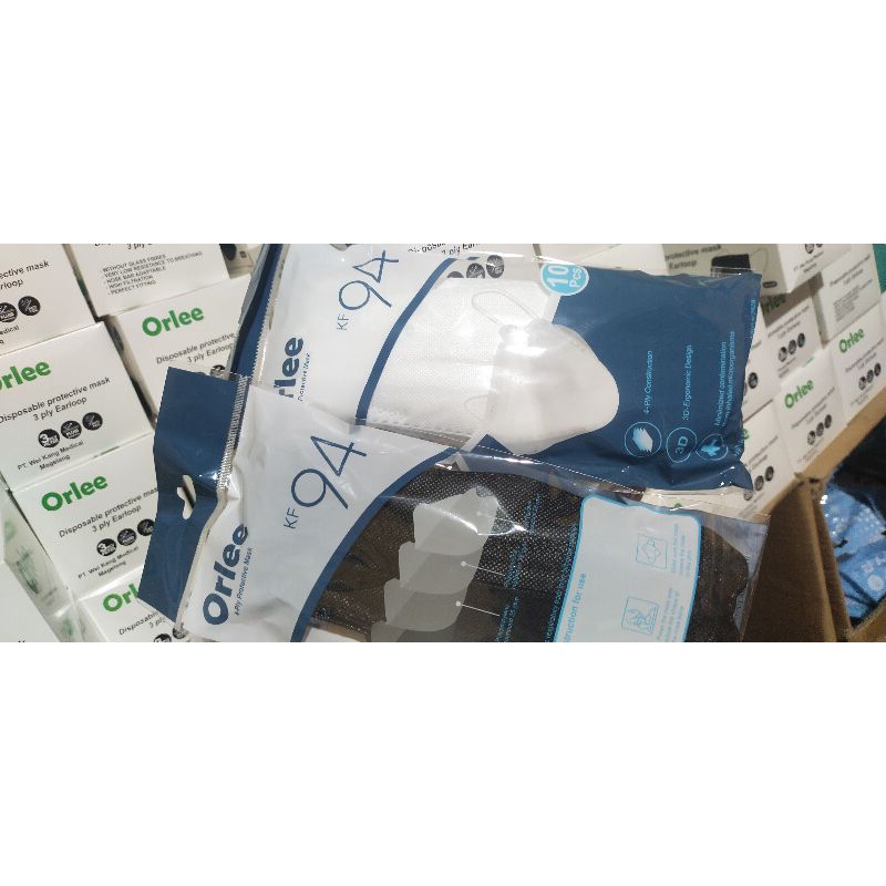KF94 ORLEE ISI 10 HITAM/PUTIH