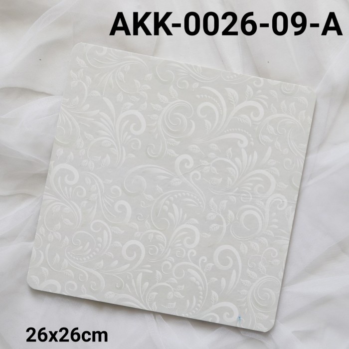 

GR-AKK-0026-09 CAKE BOARD TATAKAN ALAS KUE KOTAK 26CM MOTIF UKIRAN GRATIS ONGKIR