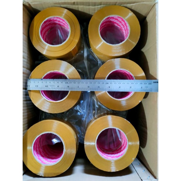 Lakban bening dan coklat 300yard x 45mm x 45mic HANDERU