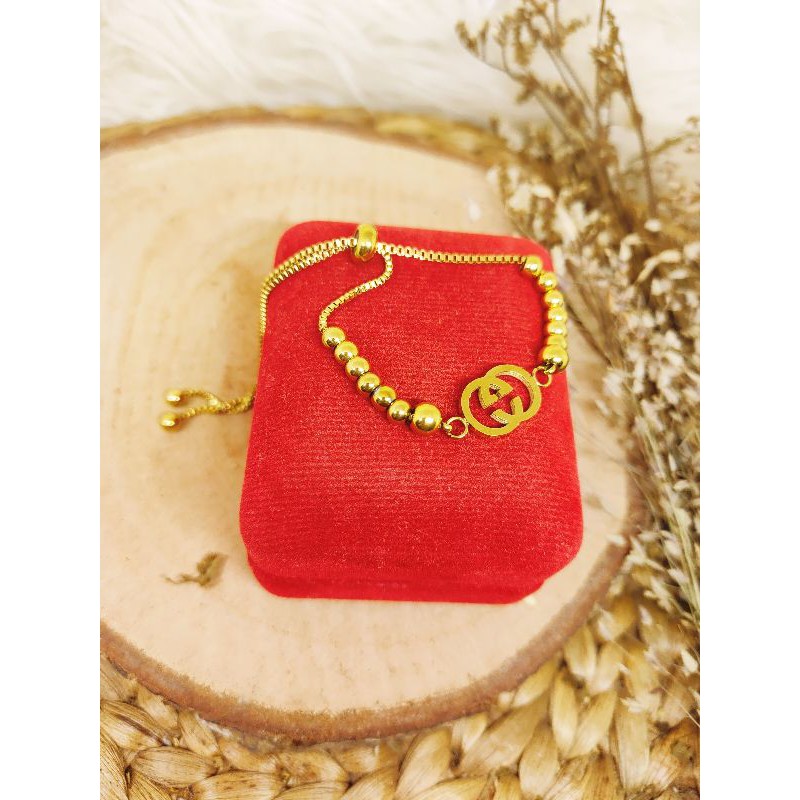 GELANG serut TITANIUM asli