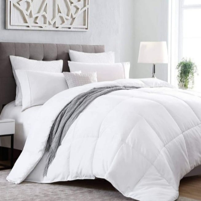 BEDCOVER ONLY POLOS PUTIH MICROTEX