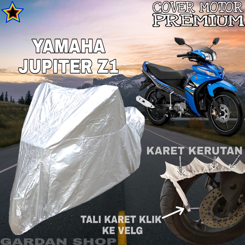 Sarung Motor YAMAHA JUPITER Z1 SILVER POLOS Body Cover Penutup Motor Jupiter PREMIUM