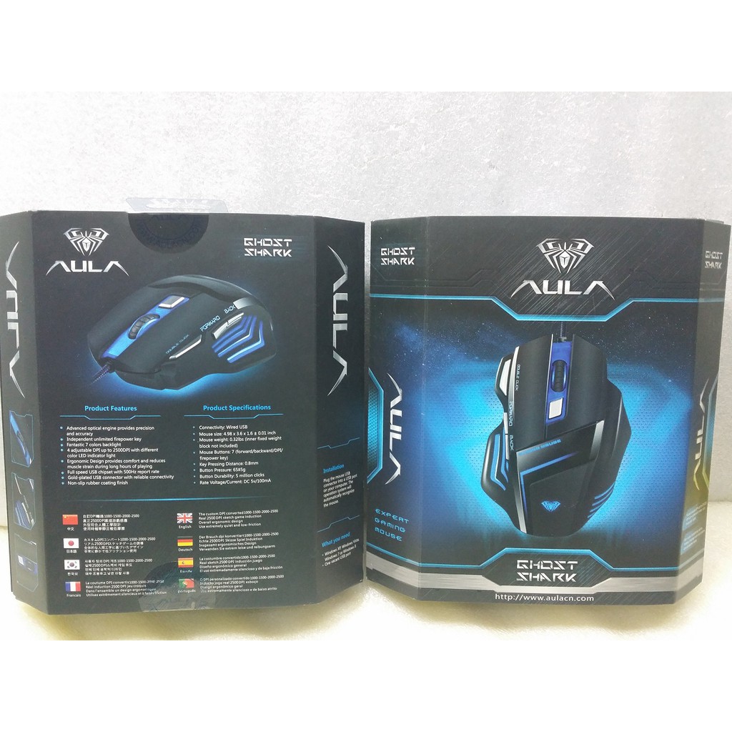 mouse AULA GHOST SHARK