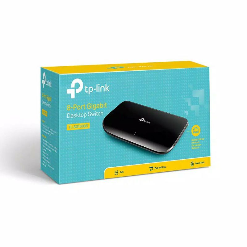 SWITCH HUB INTERNET 8 PORT TP-LINK TL-SG1008D 8 PORT GIGABIT,  SWITCH HUB 8 PORT GIGABIT TP LINK TL SG1008D