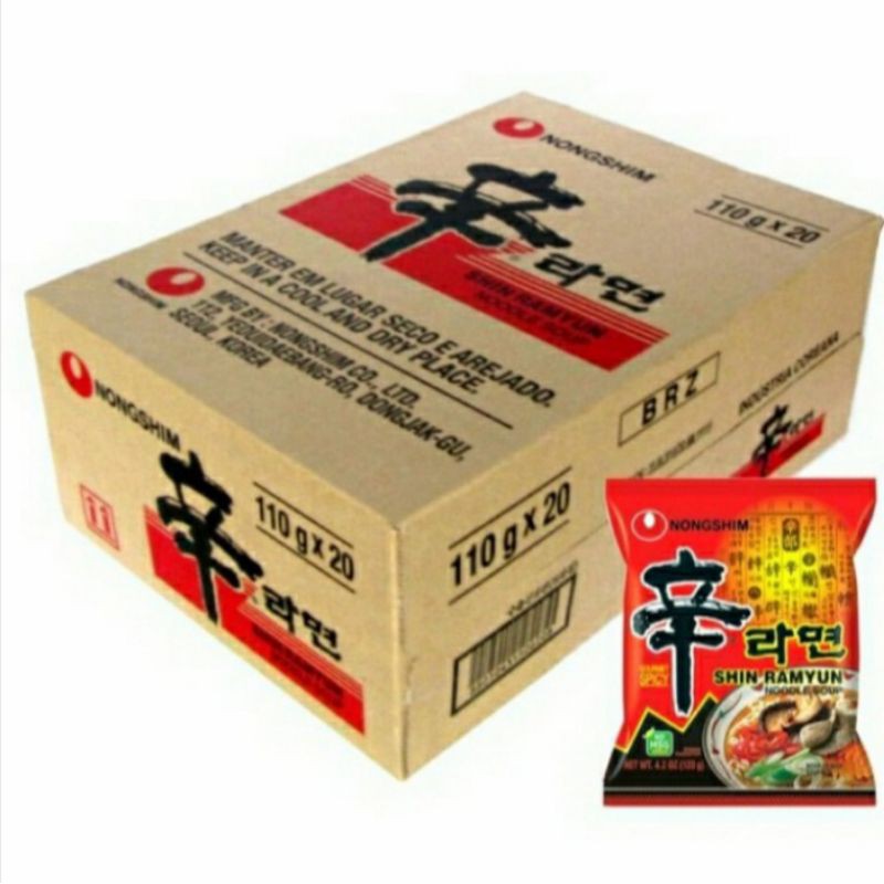 

Nongshim Shin Ramyun / Mie Instan Rasa Pedas (120grx20) 2,5kg