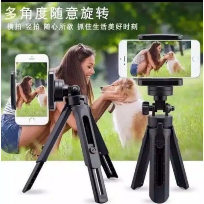 Holder Mini Kamera Hp Handphone Standing Universal Tripod Support Fleksibel