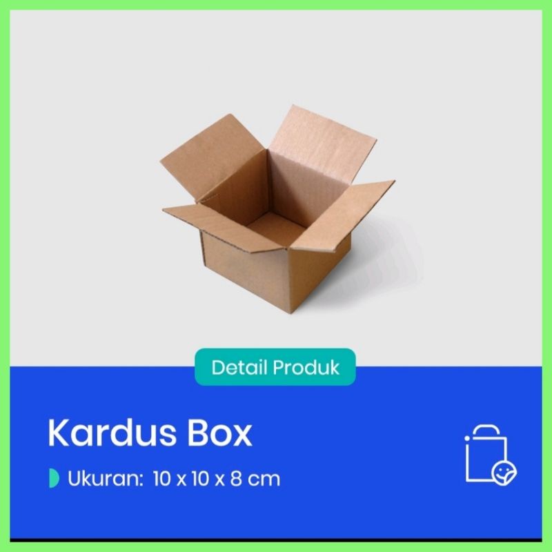 

kardus Peking ukuran 10x10x8 cm / karton polos