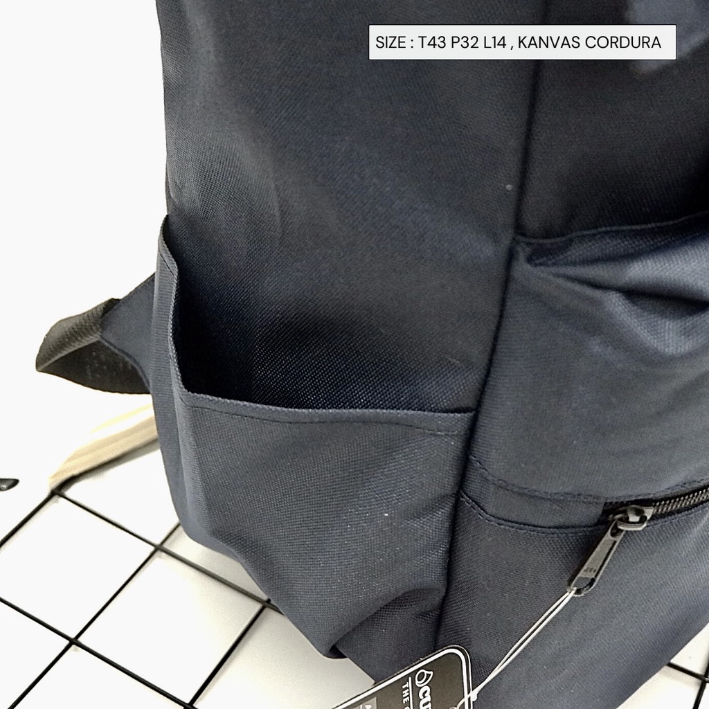 BISA COD tas ransel pria cowok anak dewasa sekolah kantor backpack gesper tutup kanvas cordura murah