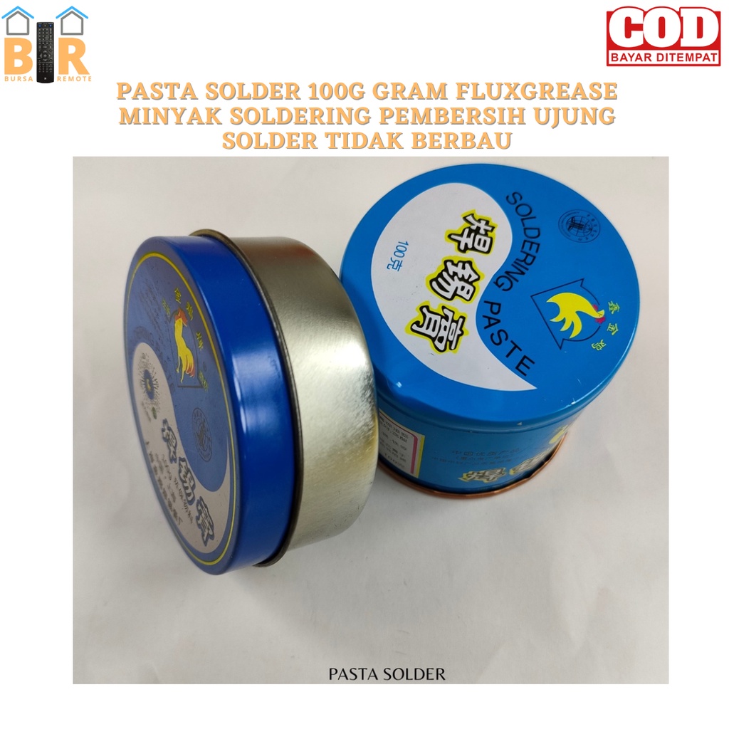 PASTA SOLDER 100G GRAM FLUXGREASE MINYAK SOLDERING PEMBERSIH UJUNG SOLDER TIDAK BERBAU