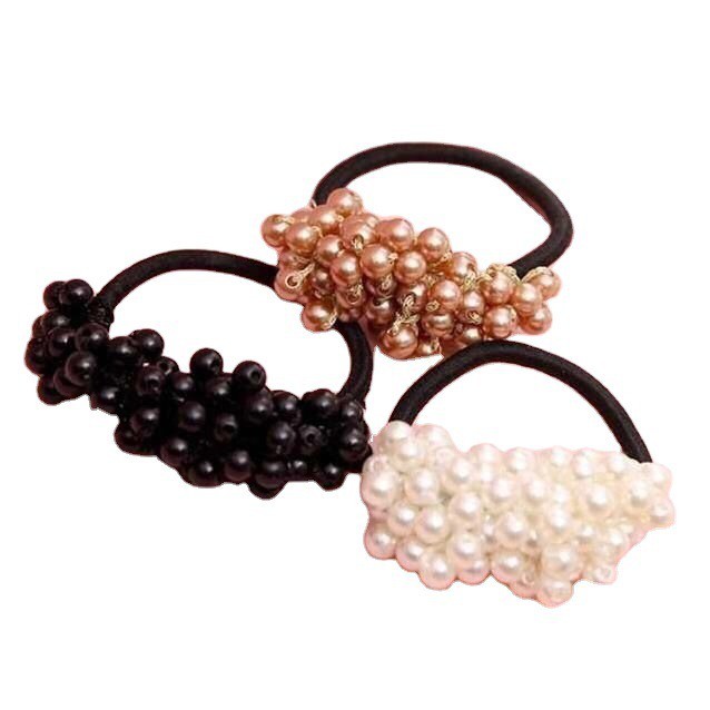 MURMURE.ID | IKAT RAMBUT MUTIARA ANGGUR ALA KOREA MURAH IMPORT PEARL HAIRTIE HA082-2