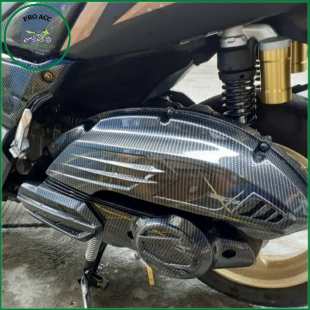 Paket cover tutup filter dan cover tutup cvt carbon all New Nmax 2020 Premium