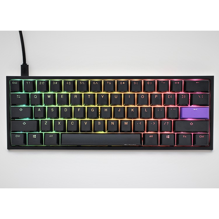 Ducky One 2 Mini RGB Black White - 60% Mechanical Gaming Keyboard