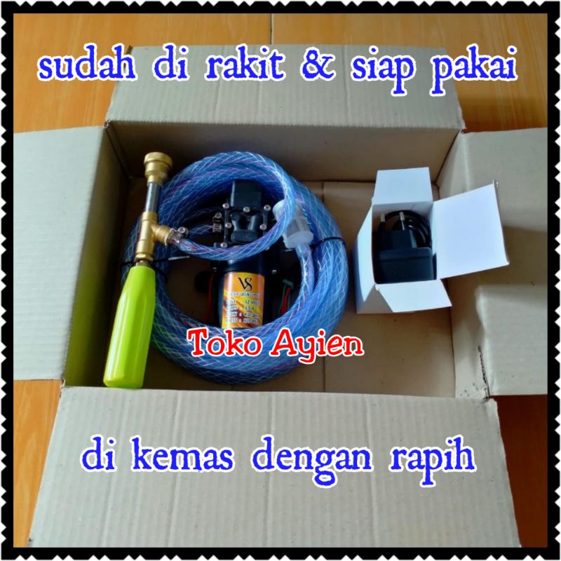 alat steam cuci motor mobil AC Paket mesin pompa DC