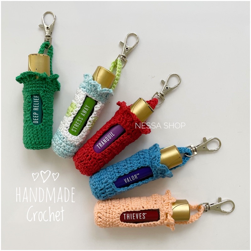 Crochet Handmade OIL HOLDER, gantungan oil Rajut