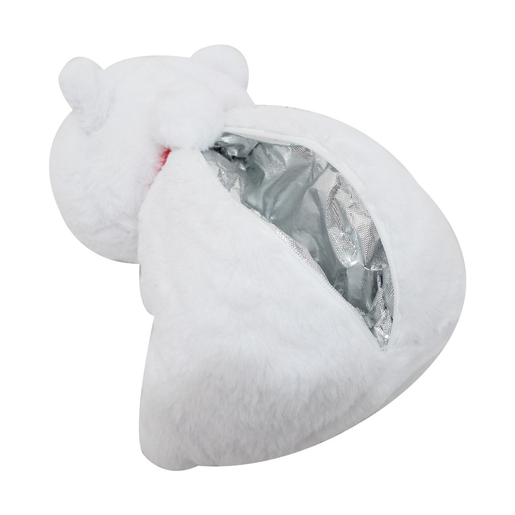 Boneka beruang ice bear white lunch bag untuk tas bekal makan sekolah beruang putih plush-istana boneka