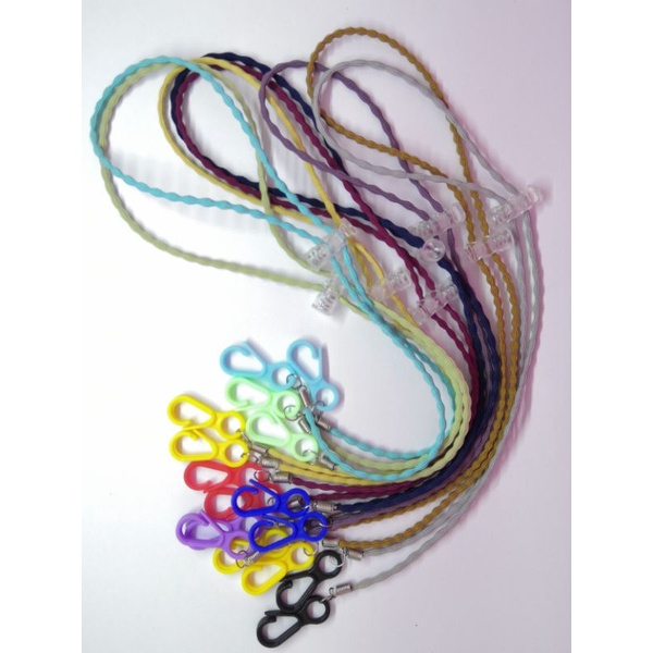 2in1 Strap Masker Tali Padi polos / kalung masker