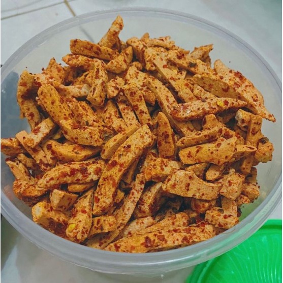 Basreng Viral Bakso Goreng Cemilan Pedas Daun Jeruk-1
