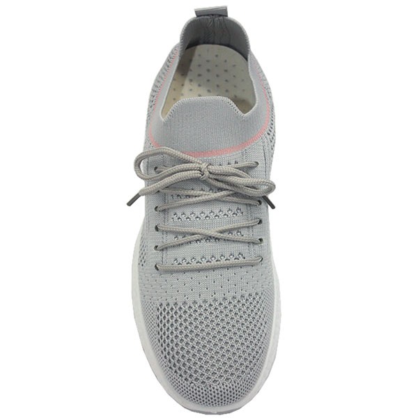 Klensia Sport Shoes Sepatu Sneakers Wanita Bertali Abu 689-009- Grey-5