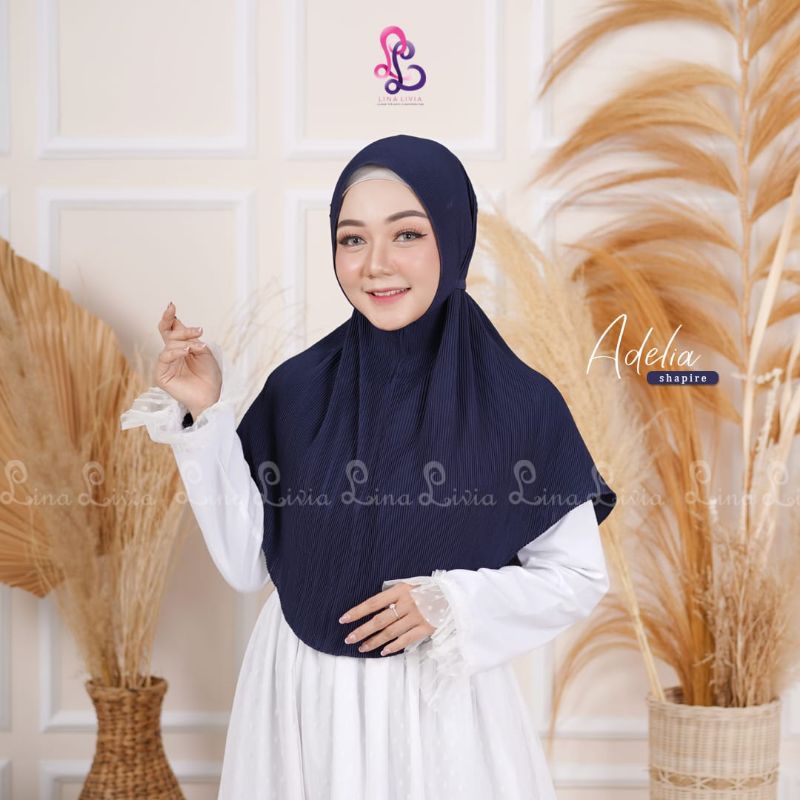 Saphire Bergo Adelia plisket Linalivia hijab