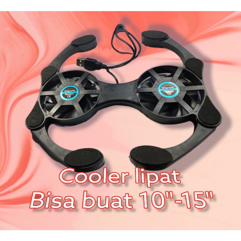 Coolingpad LIPAT 14 INCH fan Cooling Pad Model Kepiting cooler lipat