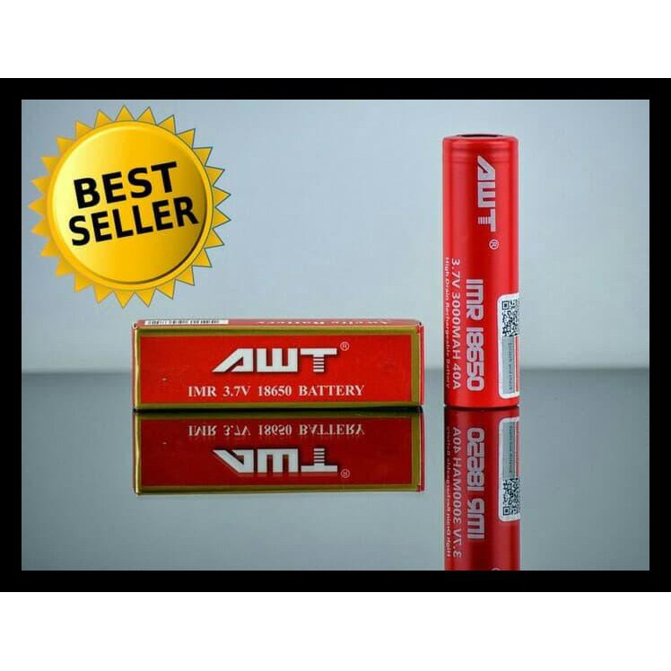 Baterai Rokok Elektrik AWT IMR 3000 mAH Batre Vape - Battery Vaporizer