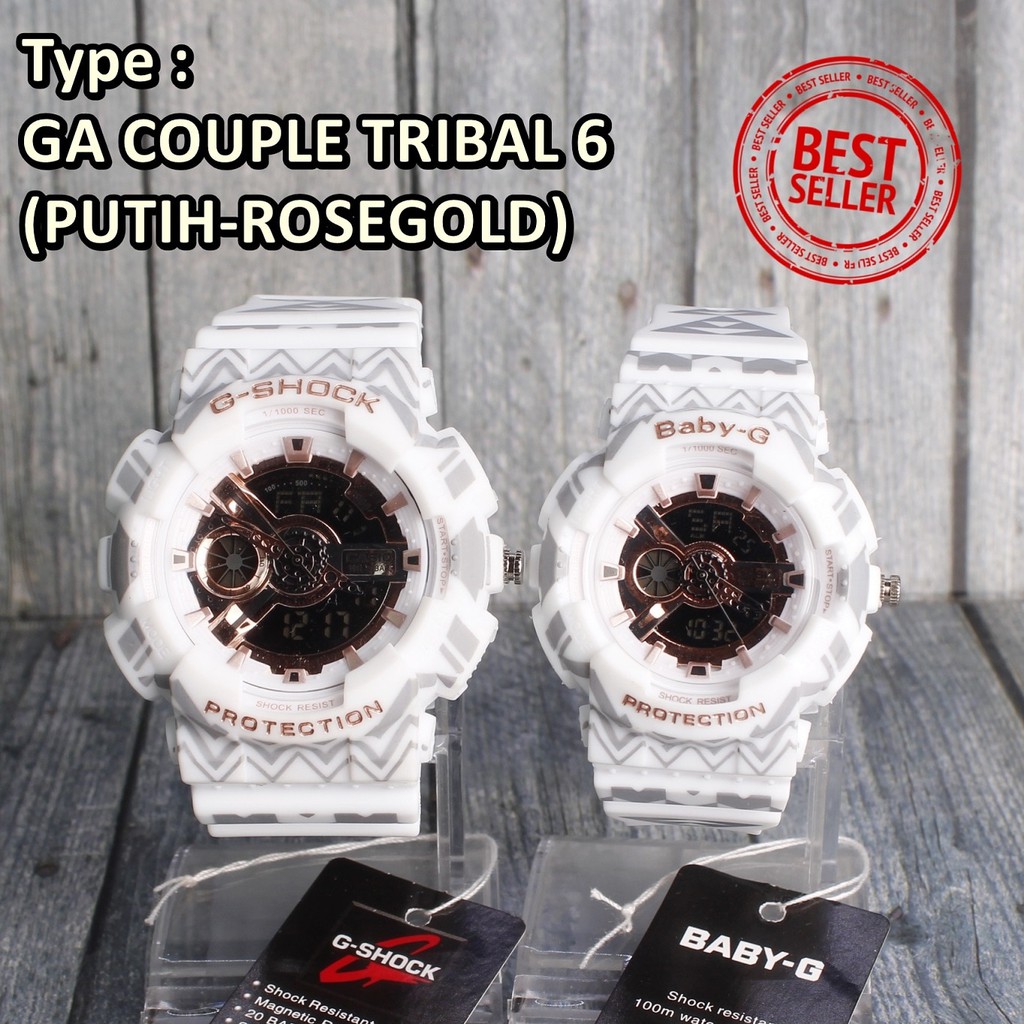 SPECIAL EDITION  Jam tangan COUPLE Casio G-Shock GA110 Putih white