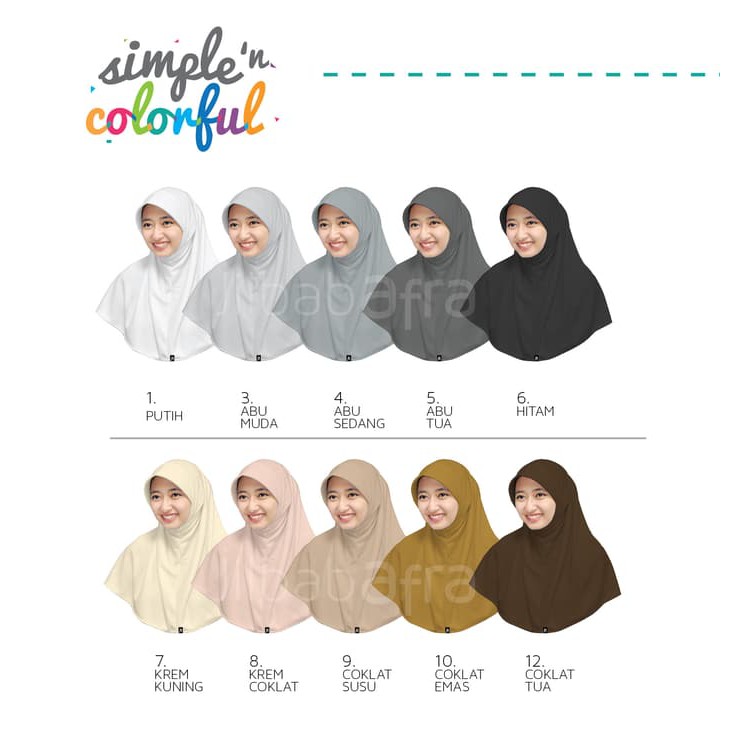 jilbab afra bergo kaos ukuran XL